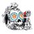 Pandora Charms – Disney Pixar Coco Miguel & Dante Skull Glow-in-the in multi