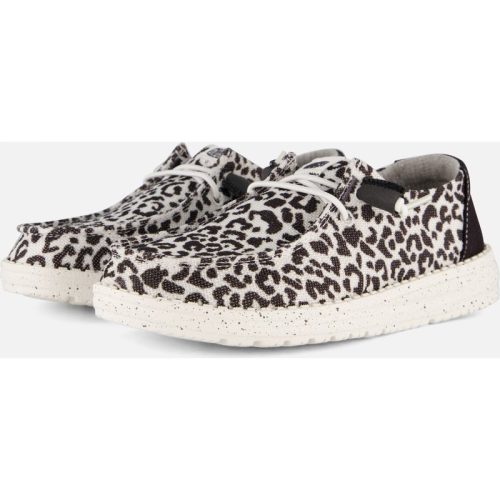 HEYDUDE HEYDUDE Wendy Leopard Instappers zwart Canvas