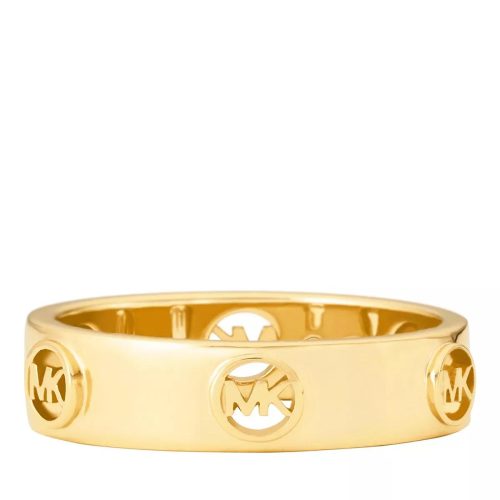 Michael Kors Ringen – 14K Gold-Plated MK Logo Band Ring in gold