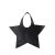 Coperni Totes & shoppers – Star Tote Bag Shopper Bag – Leather – Black in zwart