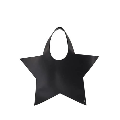 Coperni Totes & shoppers – Star Tote Bag Shopper Bag – Leather – Black in zwart