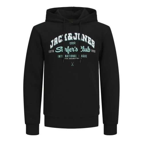 2-hals sweatshirt met capuchon en logo Jack & Jones