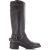 Poelman Hoge leren biker boots met rits cowboy laarzen dames