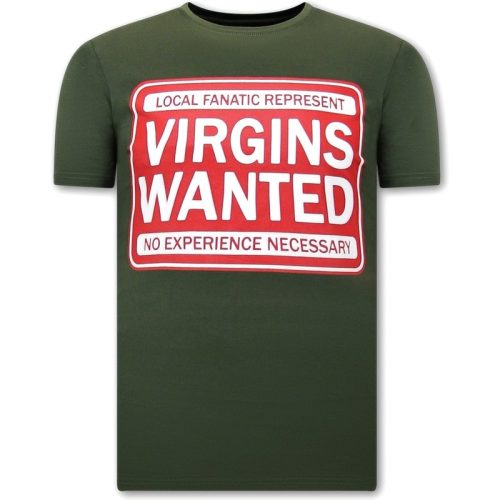 Local Fanatic Shirt met print virgins wanted