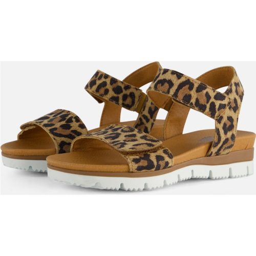 Giga Giga Leopard Sandalen bruin Leer