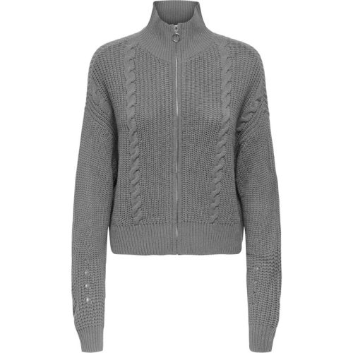 Jacqueline de Yong Justy ice l/s short zip cardigan