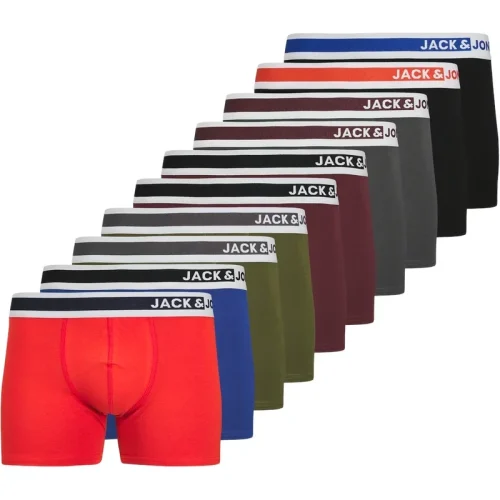 Jack & Jones Heren boxershorts trunks jacjimmy effen 10-pack