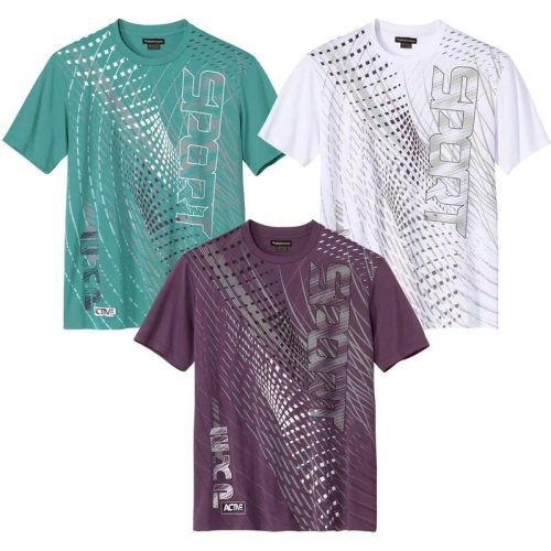 Atlas For Men Heren bedrukt sport t-shirt (pack of 3)