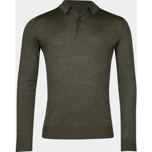 Baileys Polo lange mouw Groen Pullover Polo collar – placke 420063/79