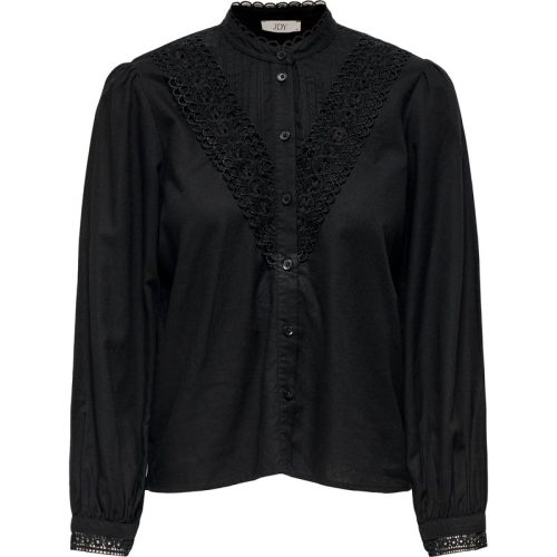 Jacqueline de Yong Jdyflo l/s pintuck lace shirt wvn e