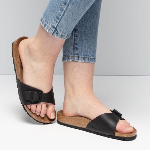 Birkenstock Birkenstock Madrid Slippers zwart Synthetisch