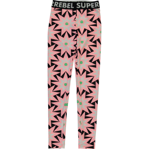 SuperRebel Meisjes legging pearl star aop