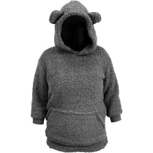 Unique Living hoodie kids pippa dark grey -50x70cm