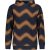 Bellaire  Jongens hoodie met aop waves toffee