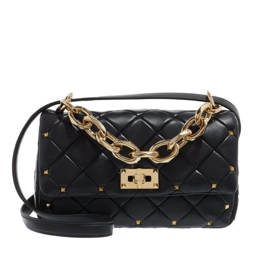 Valentino Garavani Crossbody bags – Rockstud Spike Foldover Top Shoulder Bag in zwart