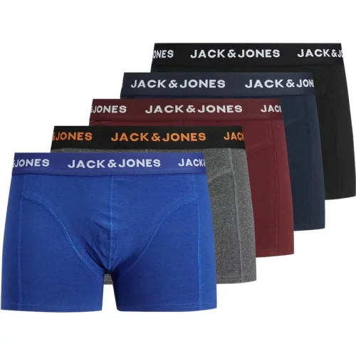 Jack & Jones Heren plus size boxershorts trunks jacblack friday multicolour 5-pack