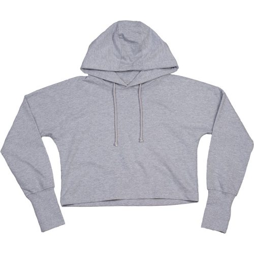 Mantis Dames heather cropped hoodie