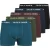 Jack & Jones Heren boxershorts trunks jacteo effen 5-pack