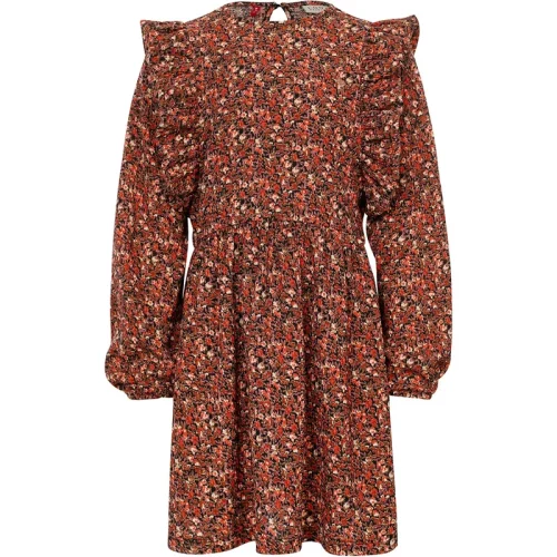 Looxs Revolution Meisjes jurk crinkel mini wild bloemen