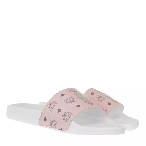 MCM Slippers & Mules – Visetos Slide in poeder roze