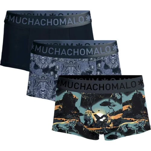 Muchachomalo Heren 3-pack trunks man lion