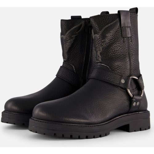 Vingino Vingino Carice Biker boots zwart Leer