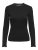 Only Onlleslie L/s Lace Mix Top Jrs Noos T-shirt Lange Mouw Black