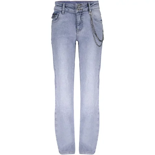 Frankie & Liberty Meisjes broek love bootcut light blue denim