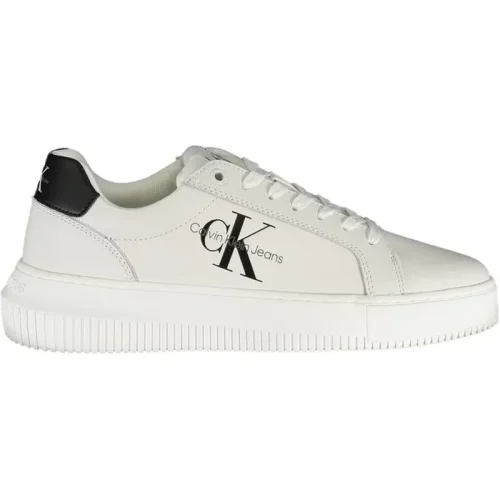 Calvin Klein Chique te sneaker met contrasterende details