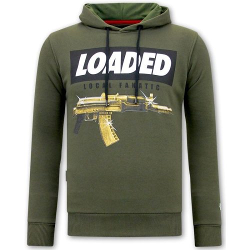 Local Fanatic Hoodie print loaded gun