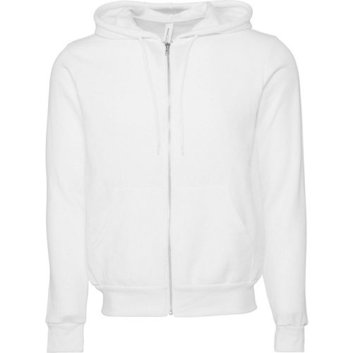 Bella + Canvas Unisex volwassen polycotton fleece slim full zip hoodie