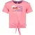 B.Nosy Meisjes t-shirt met knoop sun geranium