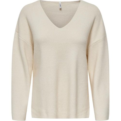 Only Onlkatia ls rib v-neck cc knt