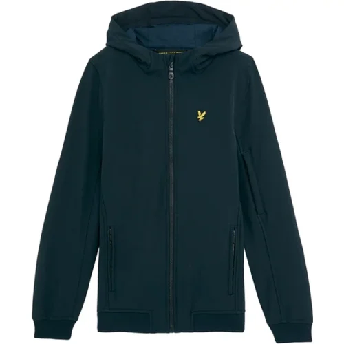 Lyle and Scott Softshell jas met capuchon navy