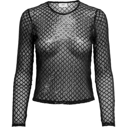 Jacqueline de Yong Jdyhubby ls mesh sequins top jrs –