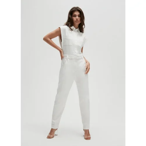 Homage to Denim Te mouwloze denim jumpsuit