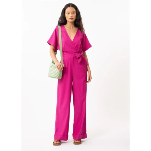 FRNCH Violet linnen jumpsuit adja