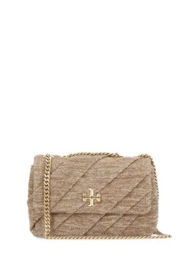 Tory Burch Shoppers – Kira Draped Raffia Bag in bruin