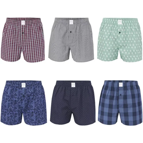 MG-1 Wijde boxershorts heren 6-pack d300 assorti pack