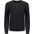 No Excess Pullover crewneck garment dyed + st black