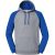 Jerzees Colours Heren colour block nublend raglan hoodie