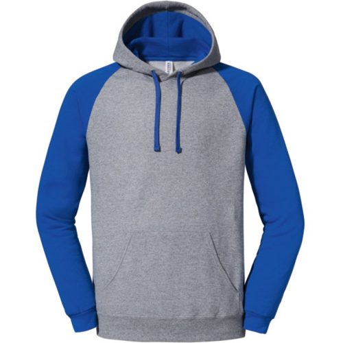 Jerzees Colours Heren colour block nublend raglan hoodie