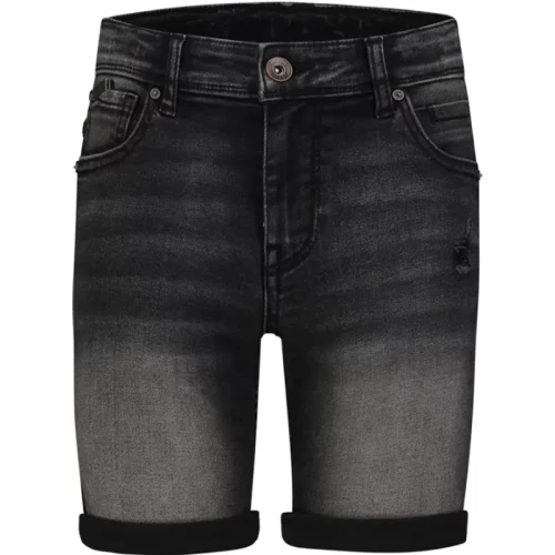 Ballin Amsterdam Jeans short jaxx skinny fit denim donker