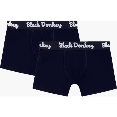 Black Donkey Men boxer 2-pack i black/white