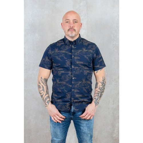 Petrol Industries Shirt short sleeve aop