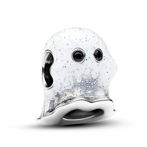 Pandora Charms – Glow-in-the-dark Boo Ghost Charm in white