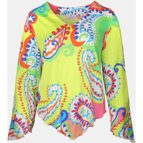 Mucho Gusto Blouse genua kleurrijke paisley print