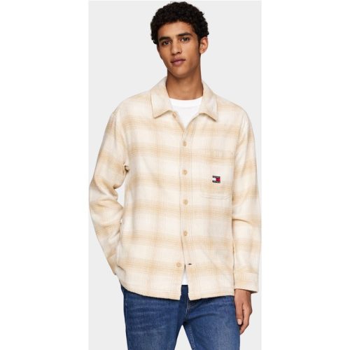 Tommy Hilfiger Casual hemd lange mouw tjm badge check overshirt dm0dm19657/ab9