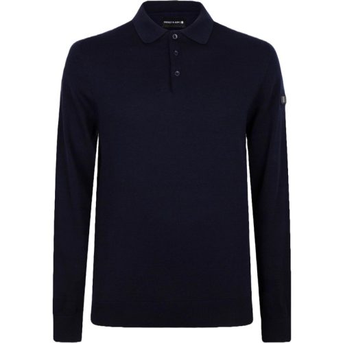 PRESLY & SUN Brad long sleeve knitted polo