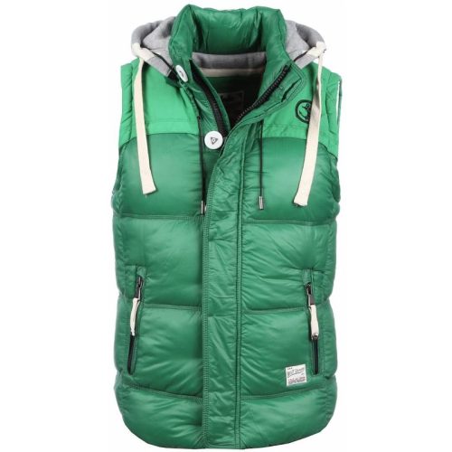 Enos Bodywarmer groen met capuchon